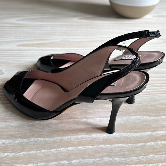 Isaac Mizrahi Slingback Heels size 9 black - Picture 8 of 11